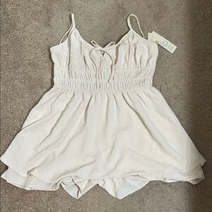 No Boundaries Cream Dress